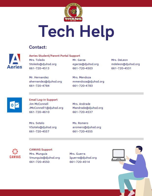 CCHS Tech Support contact